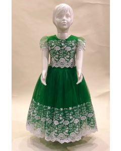 Зелена дитяча сукня  110-116 см